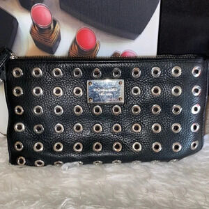 Michael Kors Jersey Grommet Clutch EUC